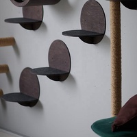 Meubles en bois pour animaux de compagnie Marchepieds muraux pour chat