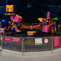 Manège à sensations fortes Energy Storm Ride 24 places, rotation à 360 degrés, en acier et FRP, pour parcs d'attractions et fêtes foraines, 16KW