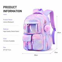 Sac à dos multifonctionnel pour adolescents et enfants, motif dessin animé, imperméable, en tissu Oxford, grande capacité 20-36L, durable