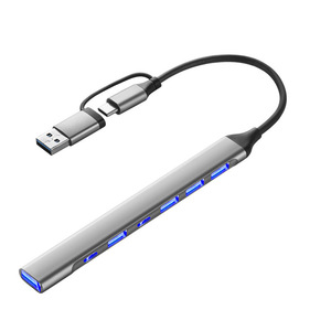 Base de Expansión USB 3.0 de Fábrica para Comercio Exterior, Adaptador Tipo-C Multifunción de 4 Puertos, Estación de Acoplamiento - Product Image 4