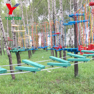 Parc d'attractions Outdoor Jungle Crossing Adventure Suspension Bridge Climbing Net High Ropes Training Course - Product Image 2