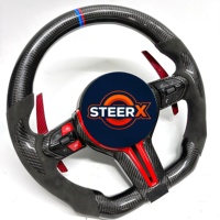 Volant en fibre de carbone pour BMW F10 F11 F15 F18 F20 F23 F25 F30 F32 F35 F40 F80 E84 E87 E90 E92 E93, accessoires de voiture