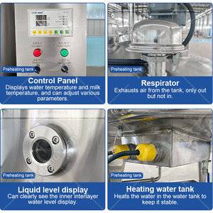 Equipo de Pasteurización de <span class=keywords><strong>Leche</strong></span> OCEAN de 500 Litros, Máquina Homogeneizadora, <span class=keywords><strong>Precio</strong></span> de Planta de Producción de Yogur - Product Image 4