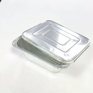 Extra Deep 323*263*102mm Half Size Aluminum Foil Pan Oven Safe Food Containers Foil Baking Tray Plate Box Foil