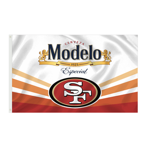 Hot bán 5x3ft nhà sản xuất bán buôn 100D Polyester chất lượng cao NFL cờ San Francisco 49ers niner Đế Chế faithfuls cờ - Product Image 4