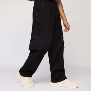 Jean en denim pour homme, style streetwear hip-hop, hiver, imprimé ODM, délavé, respirant, coupe ample, décontracté, grande taille, jambe large - Product Image 5