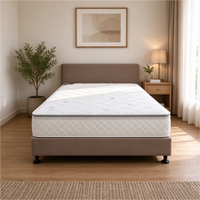 Matelas Silent Spring, style hôtel et gîte, matelas respirant matelassé blanc
