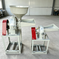 Petit broyeur universel domestique, moulin à grains, broyeur de maïs, de piments, à double trémie, avec disque à dents, pulvérisateur de poudre, machine à moudre la farine