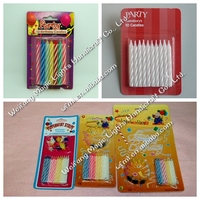 Großhandel Fabrikpreis Paraffin-Wachs Bunte Happy Birthday Party Kuchen Spiralkerzen