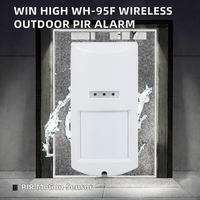 Sistem Alarm Anti Maling Nirkabel Luar Ruangan Win High WH-95F 315/433MHz Sensor Gerak PIR IP65 Jangkauan Deteksi 12m X100 30kg Hewan Peliharaan ABS