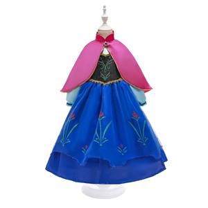 Set di Costume da Principessa <span class=keywords><strong>Anna</strong></span> di <span class=keywords><strong>Frozen</strong></span> per Bambini, Gonna in Poliestere per Spettacoli - Product Image 1