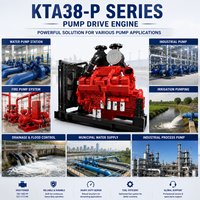 Moteur diesel V12 turbocompressé SCDC Cums KTA38-P1100 1100HP 821kW pour pompe à eau industrielle et alimentation en eau de station de pompage