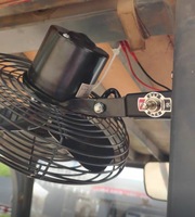 Chariot élévateur excavatrice chargeur chariot élévateur véhicule d'ingénierie ventilateur électrique métal 12V24V refroidissement puissant silencieux