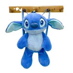 Linda toy Stitch Anime Plush Backpack Cartoon Character Shoulder Bag Toy Bag Character Cute Soft Filling Bag