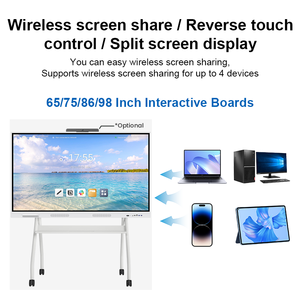電子スマートボード65インチオールインワンインタラクティブフラット75 86 98 4Kカメラ2年間保証 - Product Image 2
