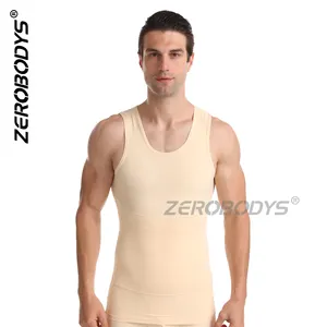 قميص رجالي ZEROBODYS W012, قميص رجالي ZEROBODYS W012 دروبشيبينغ لتنحيف الجسم ، قميص رجالي داخلي ، قميص ضاغط لاخفاء التثدي Moo