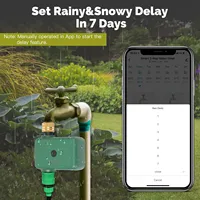 MOES Tuya Smart - Temporizador de Riego Inteligente de 1 Salida con Válvula, Controlador Programable Automático, Retraso por Lluvia, Filtro, Control por App