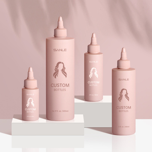 Custom 60ml 120ml HDPE 200ml 240ml Cosmetic Plastic Hair Oil Dye <strong>Squeeze</strong> Applicator Packaging <strong>Bottle</strong> with Twist Top Cap - Product Image 3