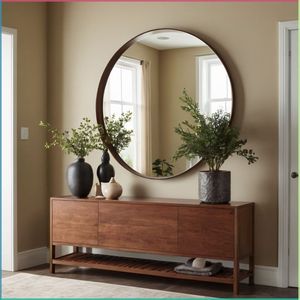 กระจกติดผนังโลหะทรงกลมสำหรับตกแต่งที่ทันสมัย - Product Image 6