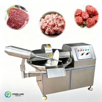 Machine à hacher automatique professionnelle pour viande et légumes, idéale pour la préparation de garnitures de raviolis et la transformation de saucisses
