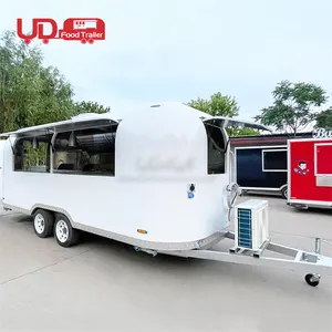 Occasion Concession Trailer Hot Dog Stand Crepe Coffee Food Cart Mobile Food Truck Remorque Alimentaire