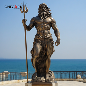 Statua di Zeus Antico a Grandezza Naturale Fatta a Mano, Scultura di Poseidone Personalizzata, Statua della Mitologia <span class=keywords><strong>Greca</strong></span>, Statua <span class=keywords><strong>Classica</strong></span> del Dio Poseidone - Product Image 1