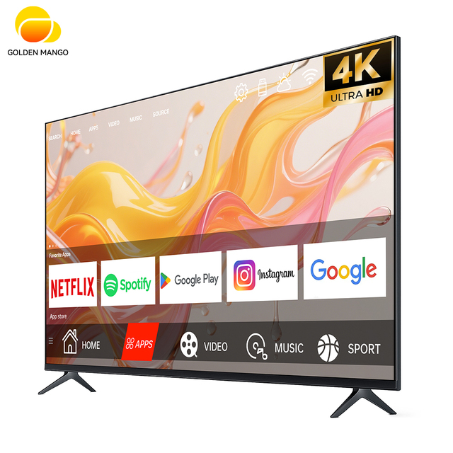 Factory Direct 4K LED Smart TV 55 Inch Android TV 27-110inch Smart Led TV OEM Support