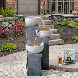 Bien conçu cour Art décor <span class=keywords><strong>intérieur</strong></span> cascades grande cascade décorative mur pierre <span class=keywords><strong>fontaine</strong></span> d'eau - Product Image 2