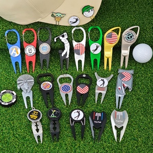 Magnetic Disc Hair Tie Golf Ball Marker Unique Gold <b>Box</b> Logo Engraving Plating Black Snapback Blip Novelty Tag Edge South Blanks - Product Image 2