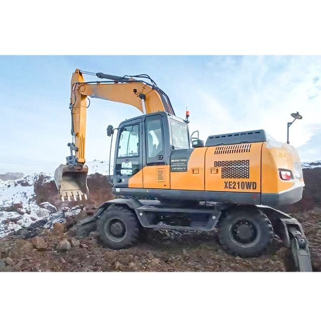 Factory Price 21 Ton Hydraulic Wheel Excavator XE210WGA XE210WD Sale for Burkina Faso