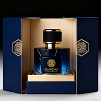 Flacon de parfum de luxe cylindrique avec vaporisateur 100 ml, logo personnalisable et boîte d'emballage disponibles, échantillons gratuits disponibles