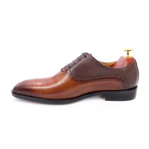 Chaussures en cuir pour hommes 2026 Brook Oxford, style patchwork, formelles, britanniques, à enfiler, bout pointu, vente en gros transfrontalière - Product Image 5