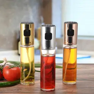 Multifuncional Kitchen Oil Dispenser Press Type Azeite Dispenser Garrafa De Vidro Pulverizador Para Cozinha De Casa Suprimentos Práticos