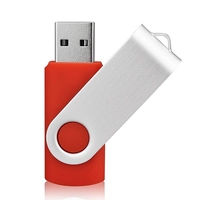 Flash Drive USB 3.0 64GB, Pendrive logam dengan 1GB 2GB 4GB pilihan Chip gaya