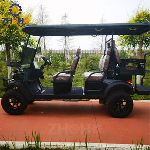 최저가 골프 카트 6 좌석 오프로드 클럽 자동차 판매 골드 컬러 사용자 정의 무료 디자인 빠른 배송 - Product Image 3