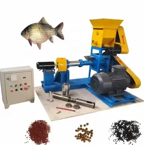 Máquina de pellets de alimento para peces para hacer alimentos extruidos para peces flotantes