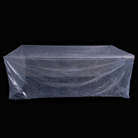 Sac en plastique transparent de fond plat de PE de sel chaud pour des articles divers et