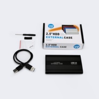 Case per HDD 2.5 Pollici, Custodia Esterna per SSD, Adattatore SATA a USB 3.0, Box per Disco Rigido, Caddy per HDD