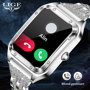 Reloj inteligente LIGE BW0544 (2 correas) para mujer, permite contestar llamadas, monitor de actividad física, monitor de frecuencia cardíaca, SpO2, compatible con Android e IOS. - Product Image 1