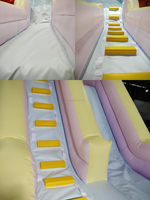 Château gonflable gonflable toboggan gonflable 100% piscine en PVC épaissi toboggan de natation extérieur pour la location d'affaires
