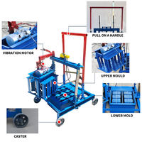 Petite machine mobile de pose de briques, machine à blocs pour la fabrication de divers blocs de béton