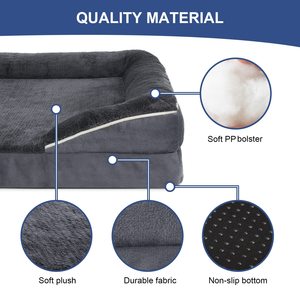Copertura lavabile rimovibile sostegno ortopedico divano con fondo letto per animali da compagnia divano letto per il sonno confortevole - Product Image 4