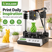Petite imprimante 3D FDM de bureau, volume d'impression de 100 mm, plateforme amovible, filament PLA de 1,75 mm, imprimante créative pour débutants et éducation