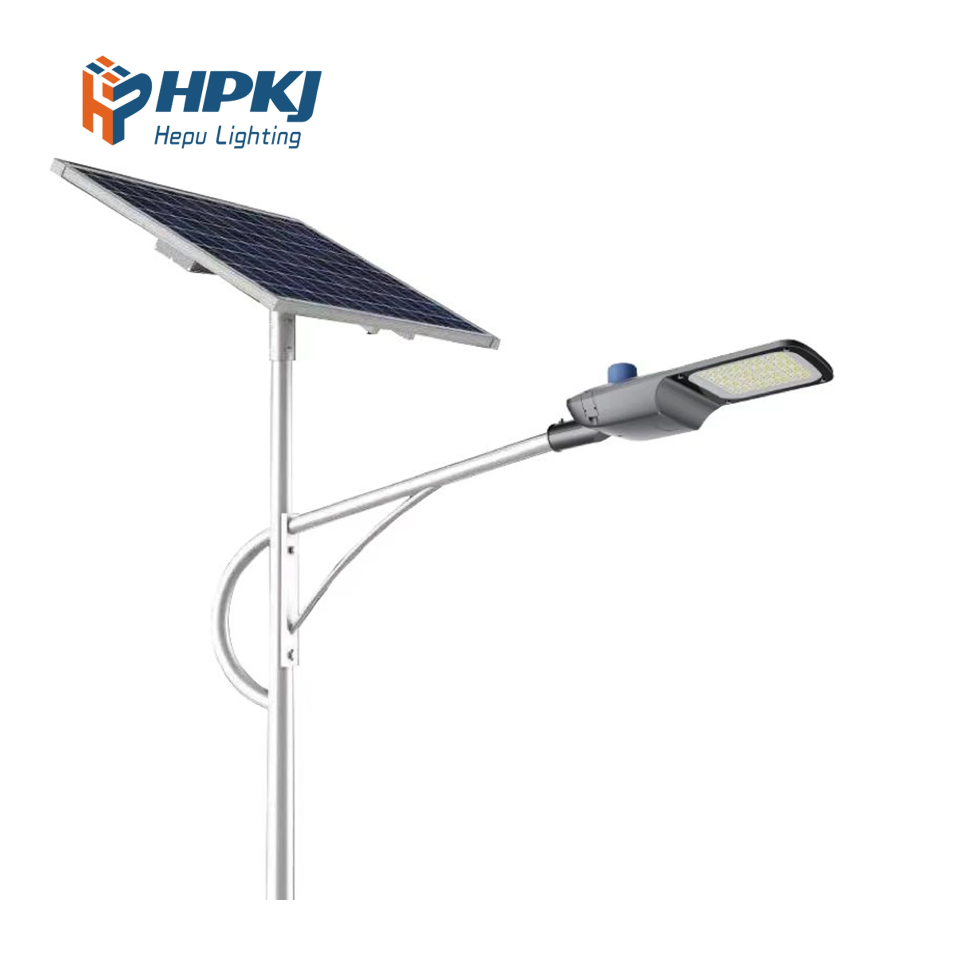 Hepu IP65 Solar Outdoor Lights Waterproof LED Street Lighting with Dimmer Support for Highway Project Supplier