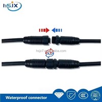 Connecteur étanche IP67 en cuivre HE SHENG JIA XING pour câbles de caméras PCB et ordinateurs - Prise mâle/femelle avec boîtier en nylon pour panneaux solaires