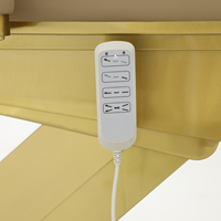Lit de massage électrique de luxe moderne et réglable, base en PVC, éponge haute densité, cadre métallique, pour salon de beauté, soins du visage et extensions de cils
