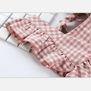 ชุดเดรสเด็กผู้หญิงลายสก็อตผ้าฝ้ายแฟชั่นใหม่ - Product Image 3