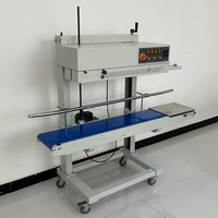 Machine de scellage de sacs PP PE PVC à convoyeur continu certifiée CE pour l'emballage avec des matériaux en plastique et en papier