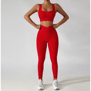 Soutien-gorge de course pour <span class=keywords><strong>femme</strong></span>, résistant aux chocs, vêtements de Yoga froncés, vêtements de sport - Product Image 2