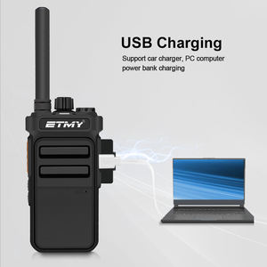 Ensemble radio bidirectionnel analogique UHF compact, portée 3 km, 16 canaux, talkie-walkie portable, contrôle VOX, batterie Li intégrée pour - Product Image 2